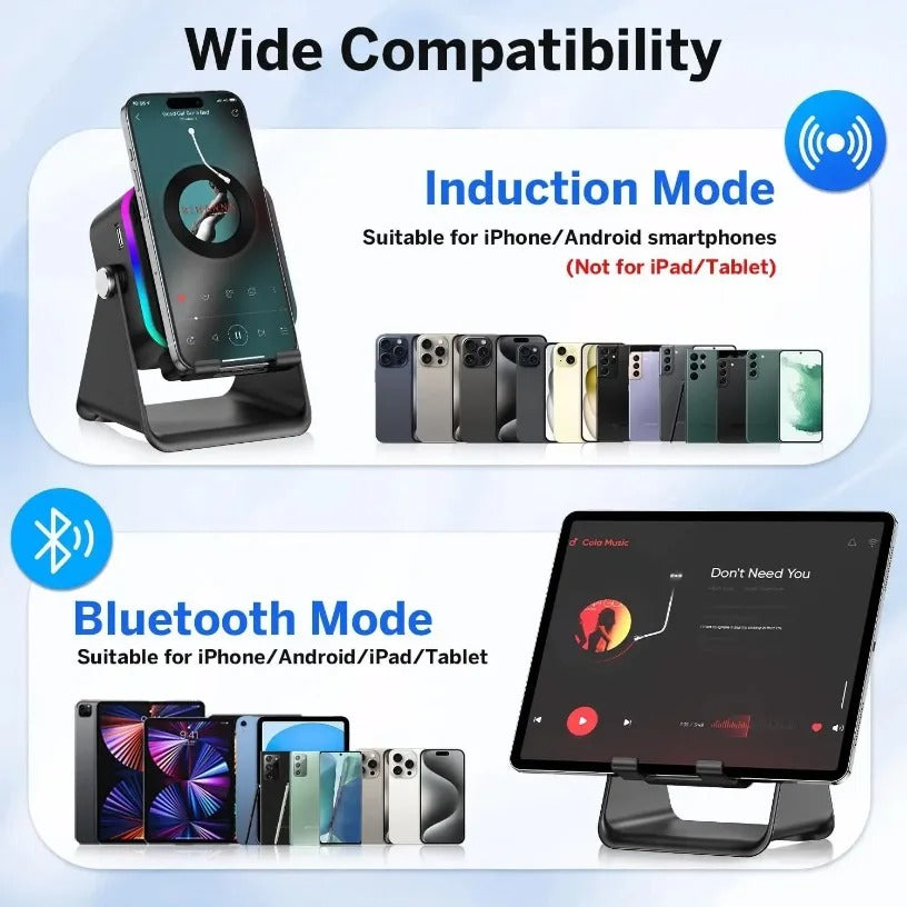 Altavoz Inalámbrico de Inducción 5 en 1